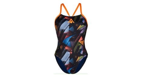 Maillot de bain 1 pièce femme aquasphere essential tie back multi couleurs orange