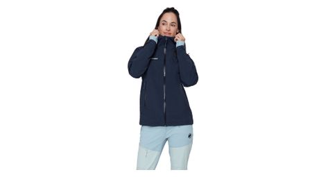Veste Imperméable Mammut Crag Hooded Bleu Femme