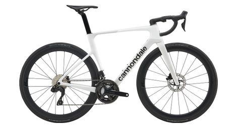 Vélo de Route Cannondale SuperSix Evo 5 Shimano 105 Di2 12V 700 mm Gris/Blanc 2026