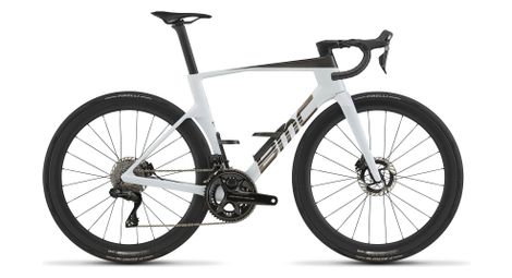 Vélo de Route BMC Teammachine R 01 Two Shimano Dura Ace Di2 12V 700mm Blanc/Noir 2027