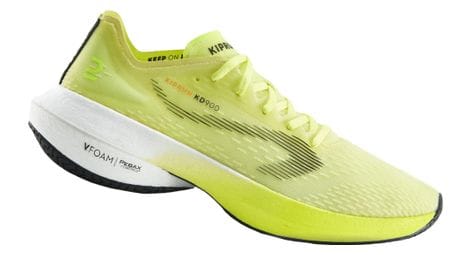 Zapatillas de running kiprun kd900 amarillo fluorescente