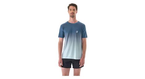 Maillot manches courtes compressport performance bleu foncé / gris