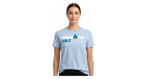 T-shirt manches courtes ironman 70.3 jonkoping bleu ciel femme