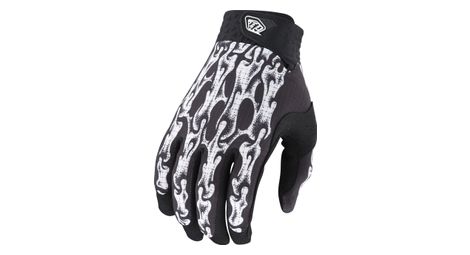 Gants troy lee designs air slime hand nois blanc