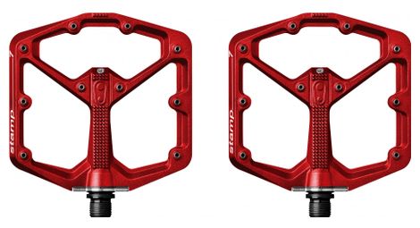 CRANK BROTHERS Paar Pedale STEMPEL Rot