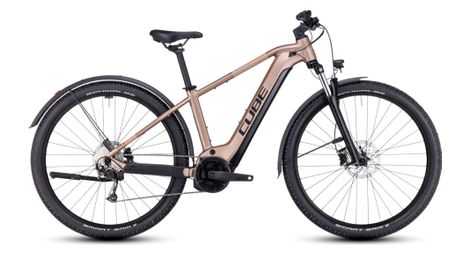 Vtt électrique semi-rigide cube reaction hybrid performance 625 allroad shimano alivio 9v 625 wh 29 marron metallic 2023