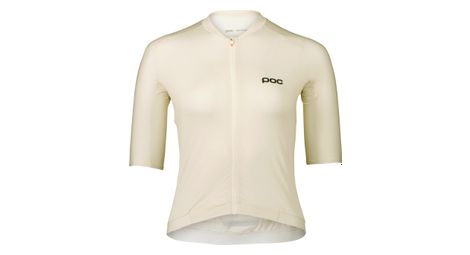 Maillot de manga corta para mujer poc pristine blanco l