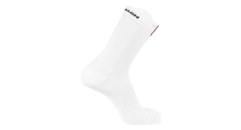 Salomon s/lab glide crew socks blanco/rojo