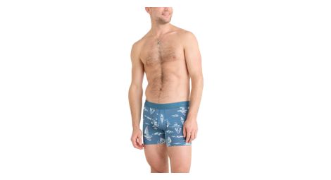 Saxx droptemp cooling cotton fly sail away tapestry boxer blu uomo