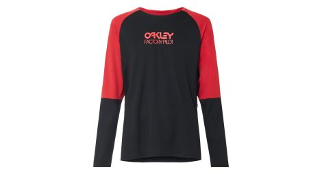 T shirt manches longues oakley switchback trail noir rouge