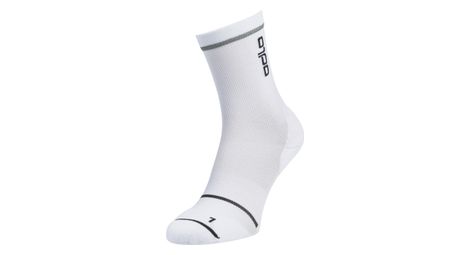 Chaussettes odlo micro crew ceramicool reflective blanc