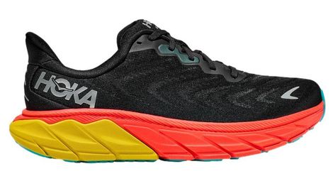 Chaussures de Running Hoka Arahi 6 Noir Rouge Jaune