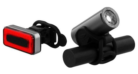 Eclairage avant + arrière pour vélo t'nb urban moov rechargeable usb blanc / rouge