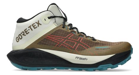 asics gel trabuco mt gtx trail running shoes brown men s
