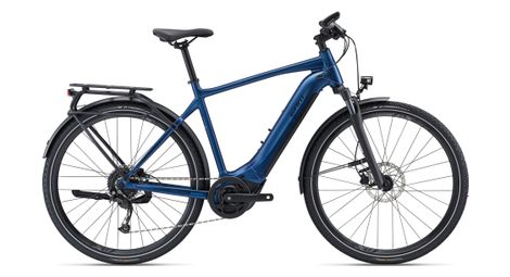 Bicicleta eléctrica de montaña giant explore e+ 2d gts shimano alivio 9v 500 wh azul marino metalizado