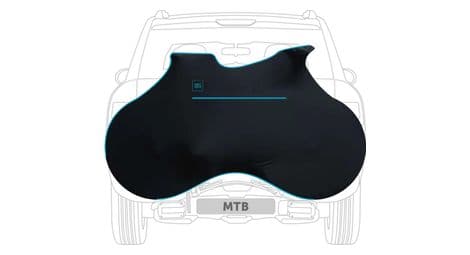 Housse de protection velosock black e pour vtt durable + déperlante noir/bleu