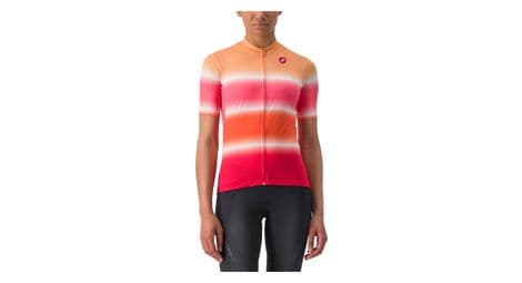 Castelli dolce damen kurzarmtrikot orange/pink