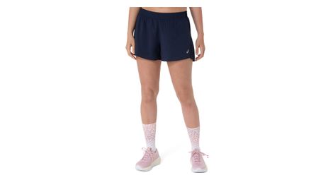 Short Asics Core 4in Bleu Femme