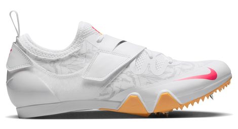 Chaussures d'Athlétisme Unisexe Nike Pole Vault Elite Blanc Rose Orange