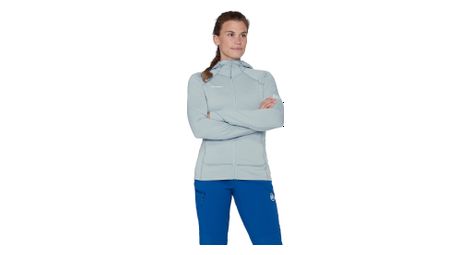 Forro polar Mammut Taiss Hooded azul claro para mujer
