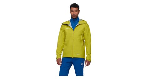 Wasserdichte Jacke Mammut Crater IV Hooded Gelb Herren