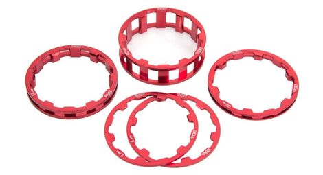 Bague de direction box one 1-1/8'' alu 1.3.5.10mm (pack) red