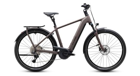 VTC Électrique Cube Kathmandu Hybrid One 800 Shimano Deore XT 12V 800 Wh Bosch 120 Nm 700 mm Brun Cedar Chrome 2027