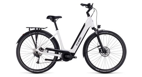 Vélo de ville électrique cube supreme sport hybrid one 500 easy entry shimano alivio/altus 9v 500 wh 700 mm blanc 2024