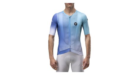 Maillot Manches Courtes LeBram Race Ultralight Vert Bleu