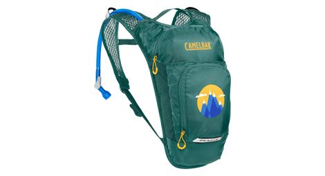 Sac d'hydratation camelbak mini m.u.l.e 5l + poche à eau 1.5l vert enfant