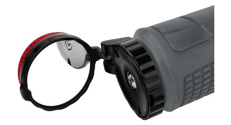 Lot de 2 embouts de cintre vélo avec rétroviseur + avertisseur lumineux – convex et led intégrée