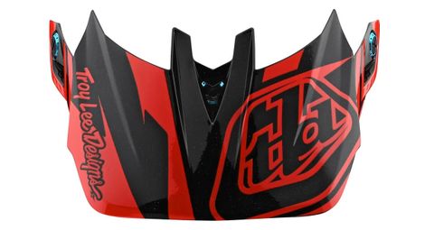 Visière de rechange pour casque troy lee designs d4 slash noir/orange