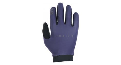 Guantes unisex ion bike logo púrpura