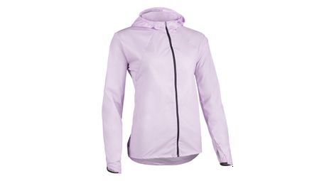 Chaqueta de trail cortaviento evadict lila para mujer