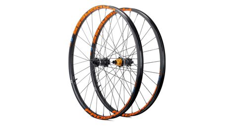 Paire de roues Progress MTX Nitro 29" Orange | 15x100/12x142 mm | 6 Trous | Shimano Microspline