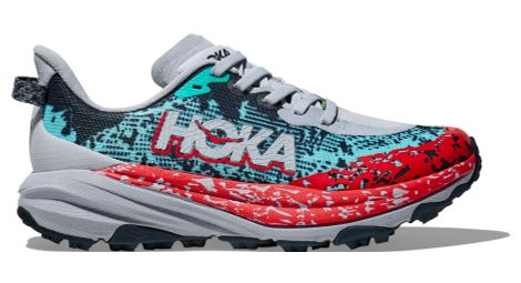 Chaussures trail hoka speedgoat 6 youth bleu/rouge enfant