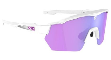 Coffret lunettes azr race rx blanc/violet + écran incolore