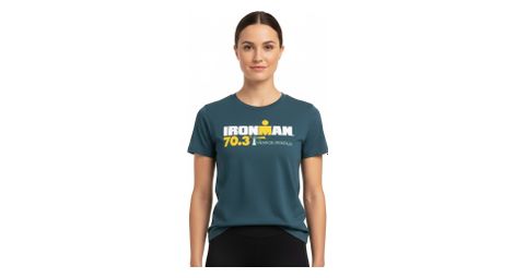 Ironman 70.3 Venice-Jesolo Blau-Türkis Kurzarm T-Shirt Women