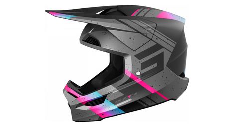 Casque intégral shot furious mirage gris rose adulte