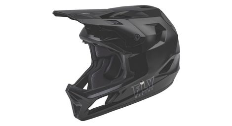 Casque integral enfant fly racing rayce noir mat