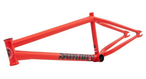 Cadre sunday soundwave v3 matte fire engine red - taille toptube - 20,75