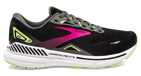 Brooks adrenaline gts 23 black pink women's running shoes