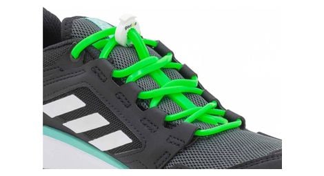 Lacets élastiques pour la randonnée - silicone - vert fluo