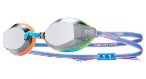 Lunettes de natation tyr black ops 140 ev mirrored bleu/rose