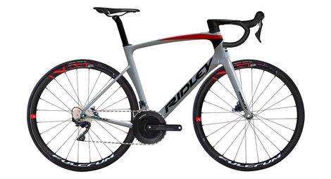Ridley noah disc bicicletta da strada shimano ultegra 11s 700 mm grigio rosso
