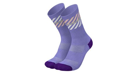 Chaussettes incylence merino light lanes violet/rose
