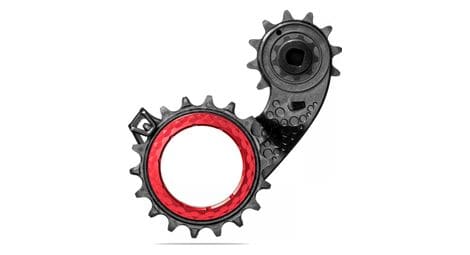 Massetto a gabbia cava absoluteblack per sram axs e-tap 12 s rosso