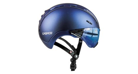 Casque casco roadster plus bleu metallise