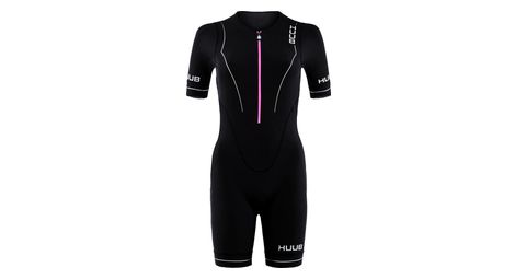 Combinaison tri fonction femme huub aura long course tri suit noir rose