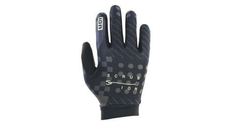 Guantes ion bike scrub unisex negro oro